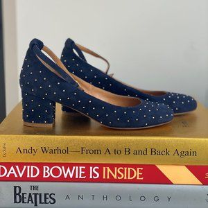 Sezane Babies Ashley (Navy Suede) brand new